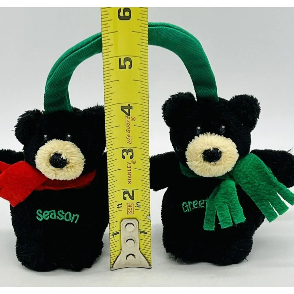 Gund Holiday Hangers Plush Bears Season Greetings Stuffed Animal Christmas 88367